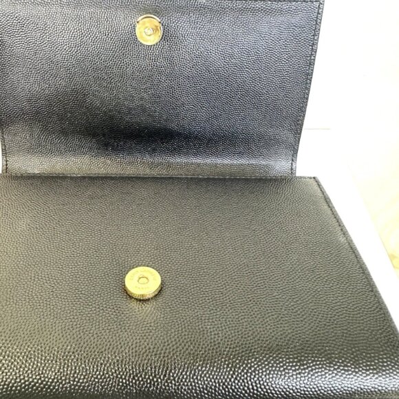 OPEN BOX - Saint Laurent Black Grain de Poudre Monogram Kate Small Shoulder Bag - Picture 5 of 7